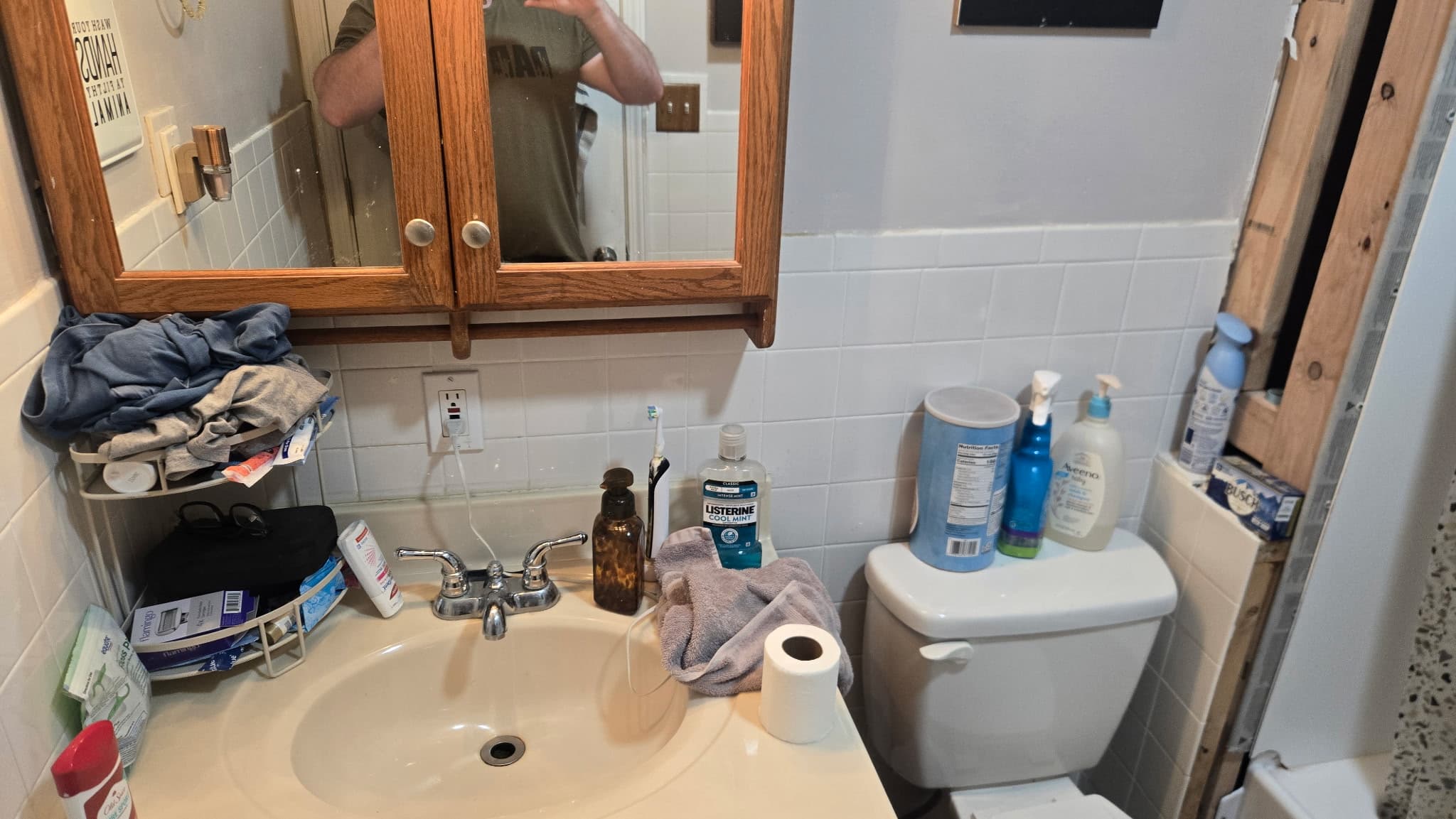 Bathroom Demo & Drywall before