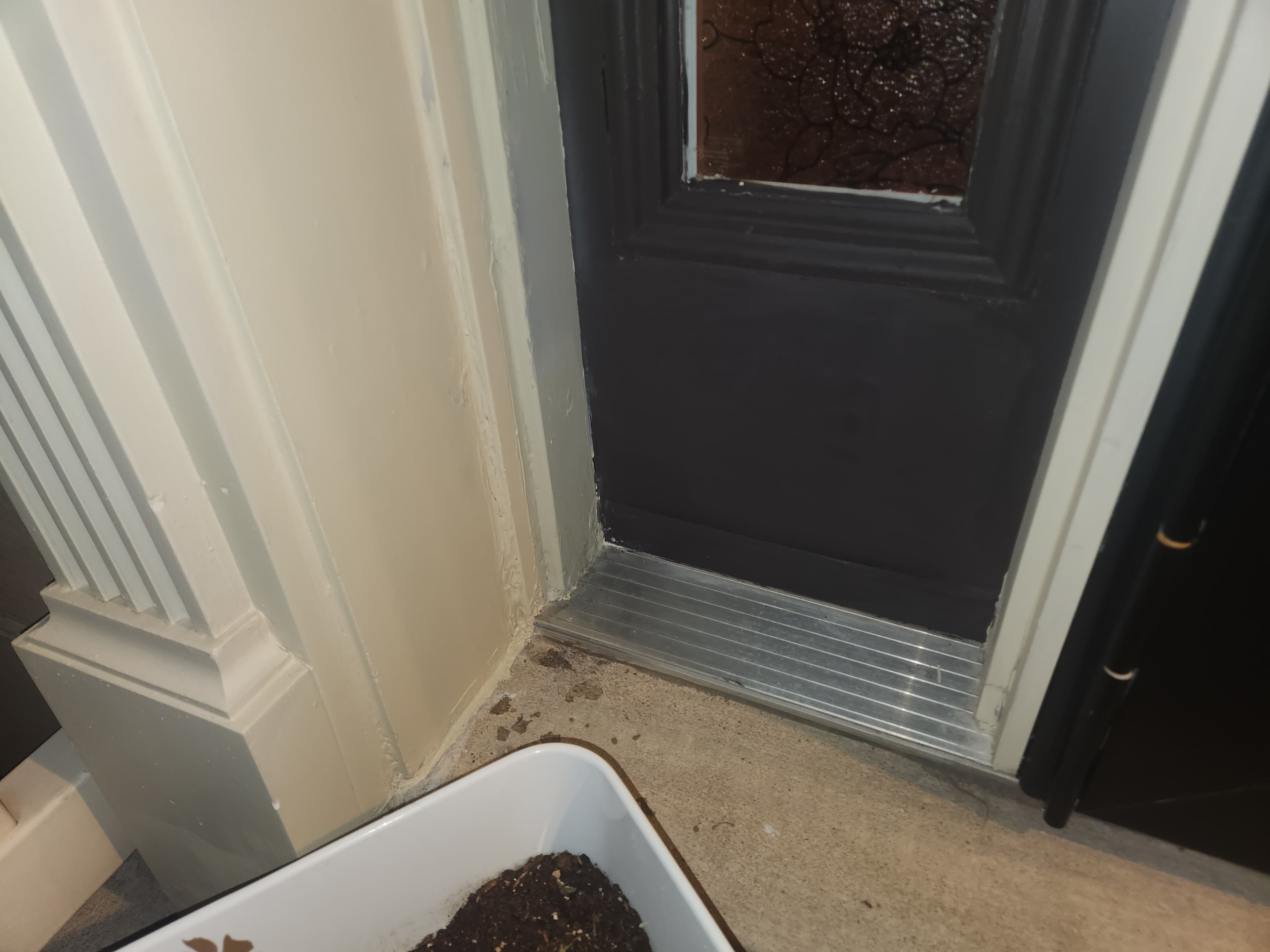 Basement Door Jamb Leak Repair after 2